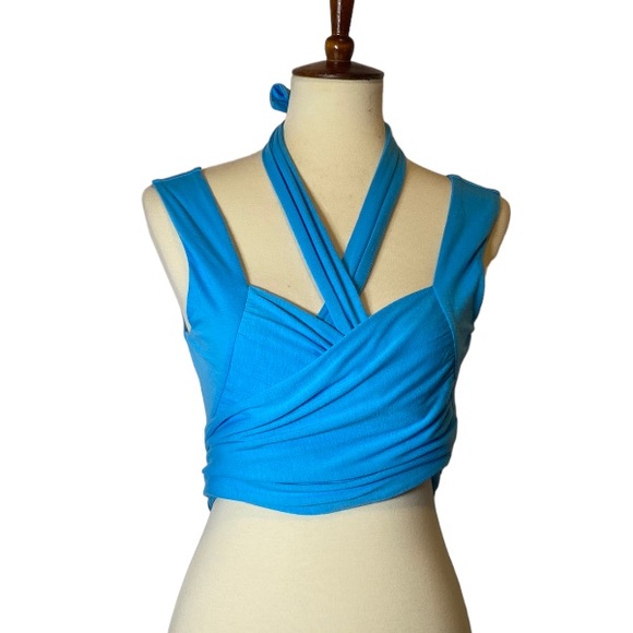 COPY - Cider Blue Wrap Top - Picture 14 of 15
